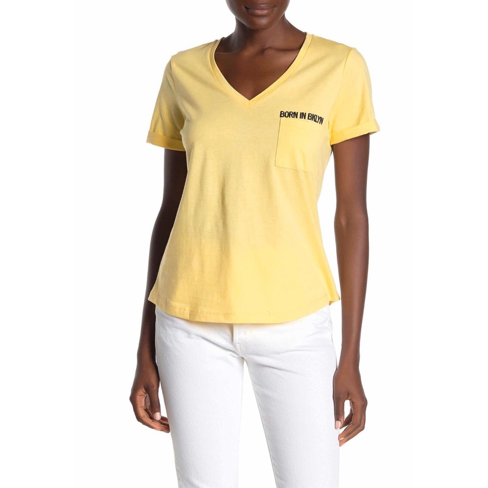 525 America Born In Brooklyn V-Neck T-shirt Tee